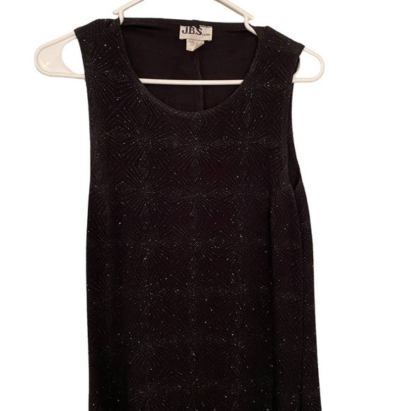 J.B.S.‎ LTD Black Glitter Long Special Occasion Fancy Dress Party Glam 12 - Picture 5 of 8